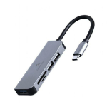 Gembird USB keskjaam UHB-CM-CRU3P1U2P2-01 1 x USB 3.1, 2 x USB 2.0, 1 x m&auml;lukaart, 1 x MicroSD kaart