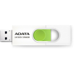 ADATA USB m&auml;lupulk AUV320-256G-RWHGN 256 GB, USB 3.2 Gen 1, lugemise kiirus 100 MB/s, libisev kujundus, roheline, valge