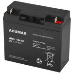 Emu Aku AM18-12 12V 18Ah VRLA AGM, Kaal 5670g, Laius 76mm, K&otilde;rgus 167mm, S&uuml;gavus 181mm, Maksimaalne t&uuml;hjendamisvool 270A