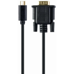 Gembird Video kaabli adapter A-CM-VGAM-01 USB C isane VGA emane 2 m, max. eraldusv&otilde;ime 1920 x 1080, 60 Hz