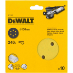 Dewalt Universaalne Liivapaber 150mm DT3127-QZ 240G, 10 tk, 6 auku, kuumuskindel, kiire vahetus, vastupidav