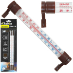 Keltin v&auml;listermomeeter K00411B, -50&deg;C kuni +50&deg;C, 233 mm pikkus, 24 mm laius, pruun, paigaldusraam