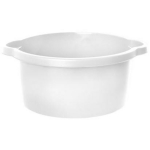 Nhg Kauss 3200207, 345mm, 345mm, 160mm, 8l, &uuml;mmargune, valge, plastmassist k&auml;epidemetega