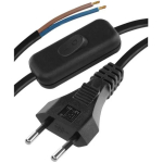 Emos Toitekaabel KF-H1/S051E4 S09273, 3 m, 2 x 0,75 mm2, must, PVC, l&uuml;liti