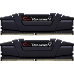 G.Skill M&auml;lu Ripjaws V F4-4400C19D-32GVK, 32GB, 4400MHz, 1.5V, CL19, 2 moodulit, Must, Soojusjaotur