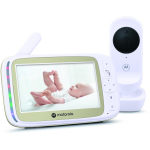 Motorola 5.0&rdquo; Wi-Fi Video Baby Monitor with Stargrip Crib Mount | VM45 Connect | White