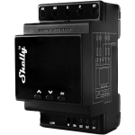 Shelly Pro 4PM DIN raudtee 4-kanaliline relee, Pro4PM, 110-240V, 16A kanal, 40A kokku, Wi-Fi, 802.11 b/g/n