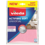 Vileda ACTIFIBRE Soft Universaalne pehme riie 171813, 2 tk, mikrokiud, hall, 60 &deg;C