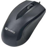 Sandberg USB hiir 631-01, 1 tk, 1200 DPI, 1,5 m, Optiline, USB Type-A, 3 nuppu, Must, RoHS