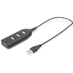 Digitus USB keskjaam, AB-50001-1, 4 x USB 2.0, 480 Mbps, 30 cm kaabel, USB toide