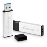 Mediarange USB m&auml;lupulk MR1901, 64 GB, 3.2 Gen 1, 200 MB/s, 85 MB/s, USB Type-A, Alumiinium, Must/H&otilde;be