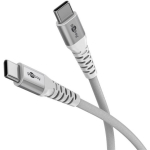Goobay USB-C kaabel 70193, 1m, 3A, 60W, 480Mbps, valge, metallpistik, murdumiskaitse