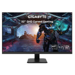 Gigabyte GS32Q EK1 monitor, 31.5", QHD, 2560x1440, 165Hz, 1ms, 300cd/m&sup2;, 2xHDMI, 1xDP, VESA 100x100, must, renoveeritud