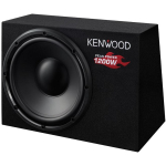 Kenwood KSC-W1200B auto subwoofer, 30cm, 300W RMS, 1200W tipp, 4&Omega;, 84dB, 38-300Hz, ferriitmagnet, pol&uuml;prop&uuml;leenmembraan