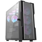 Darkflash DK431 Mesh arvutikorpus, Big Tower, must, 4x ARGB ventilaatorit, E-ATX, ATX, M-ATX, 7 pesa, USB 3.0, USB 2.0, HD audio