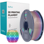 Sunlu PLA T R 04, vikerkaareline l&auml;bipaistev filament, &plusmn;0.02 mm, v&auml;rvi vahetus iga 8 m, FDM printeritele