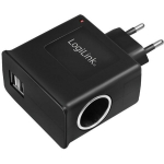 Ładowarka sieciowa USB + złącze zapalniczki samochodowej