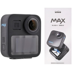 GoPro MAX 360 Ultra HD tegevuskaamera CHDHZ203RW, 16,6MP, 5,6K/60fps, 360&deg;, 5m veekindel, LCD, GPS, Wi-Fi, BT, 1600mAh
