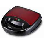Brock SSM 6004 RD 4-in-1 v&otilde;ileiva/vahvli/p&auml;hklik&uuml;psiste valmistaja ja grill, 750 W, punane, mittenakkuv kate, eemaldatavad plaadid