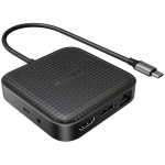 Hyper dokk HD583-GL, 1x HDMI 2.1, 1x DisplayPort 1.4, 2x USB-A 10Gbps, 1x RJ-45, 85W USB-C PD, 8K 30Hz, 2x 4K 60Hz, USB4 40Gbps