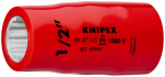 12 punktu uzgriežņu atslēga, KNIPEX, 98 47 9/16", 0.5" kvadrātveida piedziņa, hromēta, divkār&scaron;ā se&scaron;stūra forma