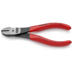 Augstas izturības diagonālie griezēji, Knipex, 74 01 160 SB, 160 mm, melnā krāsā, plastmasas rokturi, pulēta galva