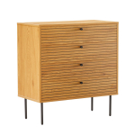 Kumode LINE 80x40xH85cm, melamīns ar ozola rakstu 45130