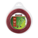 Trimmeri tamiil 2,4mm, KREATOR, KRTGTR2450, Spooli niidi diameeter: 2,40 mm, Spooli niidi pikkus: 50 m