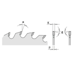 Puitu l&otilde;ikamisplaat 165x2,2x20mm Z24 a=15&deg; b=15&deg; ATB, CMT, 291.165.24H, 165mm, 20mm, 24, 2,2 mm, 1,6 mm, 15 &deg;, 15 &deg; ATB