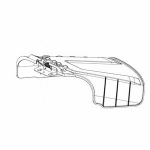 Deflektor, 42&46" l&otilde;ike, MTD, 631-08233B, 0.726 kg