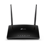 TP-Link Archer MR202 traadita ruuter Dual-Band 4G/LTE SIM-kaardiga AC750 kuni 300 Mbps 2.4 GHz ja 433 Mbps 5 GHz 3&times; LAN 1&times; LAN/WAN LTE Cat4 Must