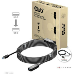 Club3D USB kaabel CAC-1405, 10m, USB 3.2 Gen1 M/F, 5Gbps, 28AWG, toitekaabel 1m