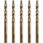 Dewalt 11.5mm x 142mm HSS-E koobaltisulamist metallpuuride komplekt 5 tk, 5% koobalt, 3 lame varras, 142mm pikkus
