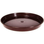 Form Plastic lillepoti alus 4300672, &Oslash; 283mm, 35mm, &uuml;mmargune, pruun, plastmass