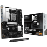 Asrock Emaplaat B850 ROCK WIFI 7, DDR5-SDRAM, 4xSlots, Wi-Fi 7, Bluetooth 5.4, 2.5Gb/s LAN, 7.1 audio