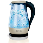 Camry | Kettle | CR 1251 | Standard | 2000 W | 1.7 L | Glass | 360&deg; rotational base | Glass/Black