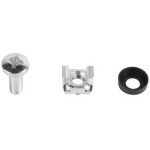 Lanberg Kruvi AK-1303-S, 20xM6, 20 tk, must, roostevaba teras