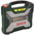 Bosch Puuriotsikute komplekt 2607019330, 100 tk, HSS, TiN, 18xHSS &Oslash;1-10mm, 7xHM &Oslash;3-8mm, 7xPuit &Oslash;3-10mm, 3xLame &Oslash;16/22/32mm
