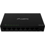 Lanberg l&uuml;liti DSM1-1008, 8x1GB/s, haldamata, 12V, metallkorpus, 10G, 10Gbit/s, 2000 MAC, 5V/1A