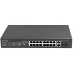 Lanberg L&uuml;liti RSFE-16P-2C-150, 230V, 18xRJ-45, 2xSFP, 10/100Mbps, PoE+, 150W, haldamatu