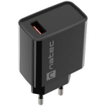 Natec Toiteadapter RIBERA NUC-2058, 18W, 100-240V, 50/60Hz, 3A, 1xUSB-A, kiire laadimine, universaalne