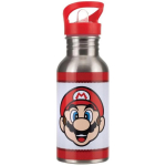 Paladone Super Mario Metal Water Bottle with Straw