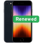 Apple Renewed iPhone SE (2022) RAPipse22-4mi42N, 4.7", 64 GB, 5G, Retina IPS, Midnight, iOS, uuendatud C-klass
