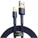 Baseus CALKLF-CV3 USB-Lightning kaabel, 2m, 1.5A, 480Mb/s, sinine, alumiiniumisulam, nailonist punutud