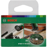 Bosch 1600A01S5Y l&otilde;ikeketas, 50x1x10 mm, 80 m/s, 30600 p/min, 3 tk, sirge, metallile