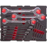 Milwaukee 4932501874 Kahepoolne harkv&otilde;tmete komplekt, 14 tk, PACKOUT vahtsisu