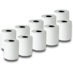 Qoltec 51900 Termorull 57x27mm, 55g/m2, 10tk, BPA-vaba, 27m, 12x17mm s&uuml;damik, 51mm l&auml;bim.