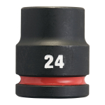 SHOCKWAVE&trade; IMPACT DUTY TRIECIENIZTURĪGAS UZGRIEŽŅU MUCIŅAS, 24 MM 3/4" IMPACT SOCKET STD - 1PC, 4932480366 MILWAUKEE