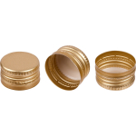 Kruvikork pudelitele, BROWIN, 634002, &Oslash;28/18, kuldne, 100 tk.