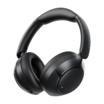 QCY H3 Pro juhtmevabad ANC over-ear k&otilde;rvaklapid Bluetooth 5.4 Adaptive Active Noise Cancellation kuni 50 dB, Hi-Res Audio ja LDAC tugi, 40 mm d&uuml;naamilised draiverid kuni 40 t m&auml;nguaega ANC-ga ja kuni 55 t ilma ANC-ta USB-C laadimine must
